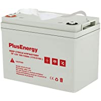 Plusenergy wccsolar Batería Solar 12v Ciclo Profundo AGM 150Ah 250Ah Gel 150Ah 250Ah Solar Fotovoltaica con terminales…
